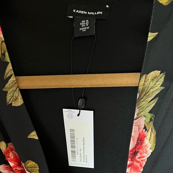 Floral jersey twist maxi dress - Picture 3 of 4